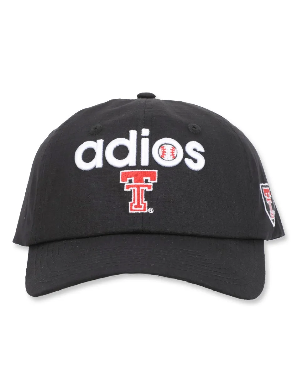 Texas Tech Dark Horse Baseball "Adios" Adjustable Ripstop Hat