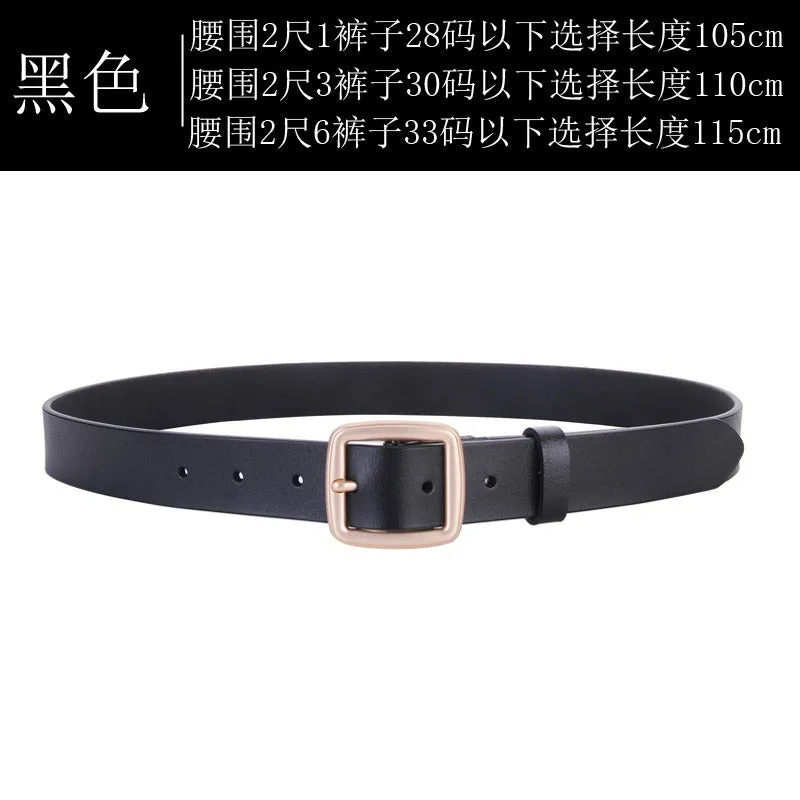 Women Leather Casual Clothing Jeans Belts